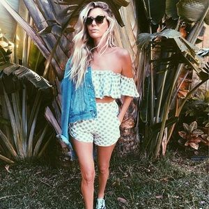 Cleobella printed crop top